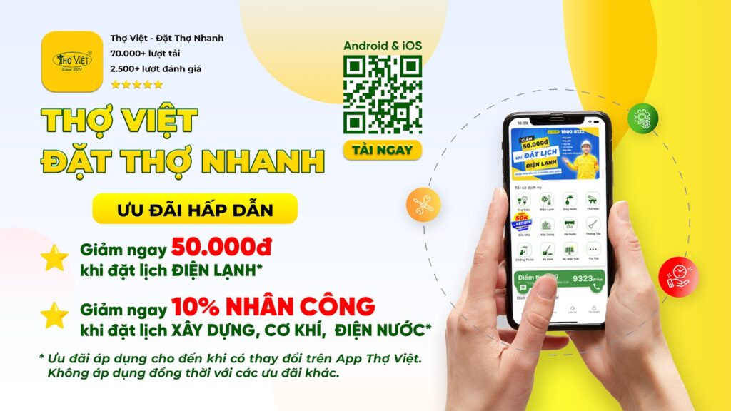Thợ Việt – Đơn vị chuyên sửa nhà trọn gói uy tín, tiết kiệm 5 Sửa nhà trọn gói