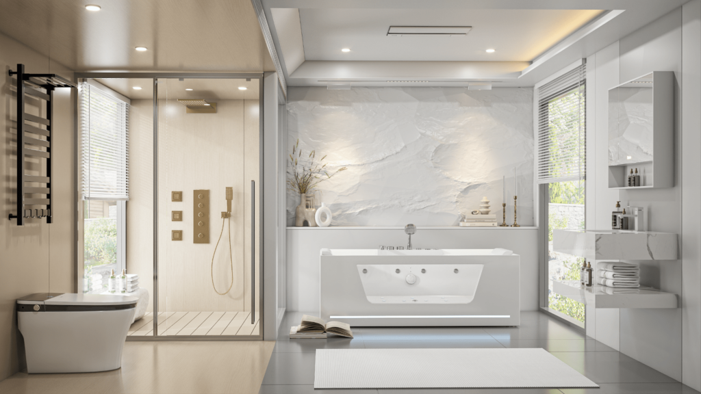 10+ Mẫu nhà vệ sinh thiết kế đẹp, ấn tượng không thể bỏ qua 5 Mẫu thiết kế nhà vệ sinh phong cách đương đại