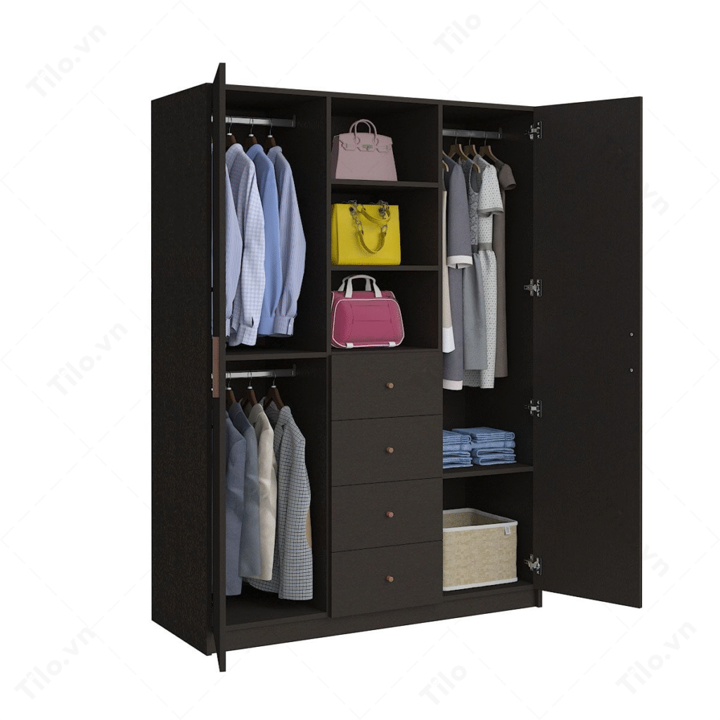Nên mua tủ quần áo 2 cánh hay tủ quần áo 3 cánh tại Tilo ? 5 Tủ quần áo 3 cánh Tilo
