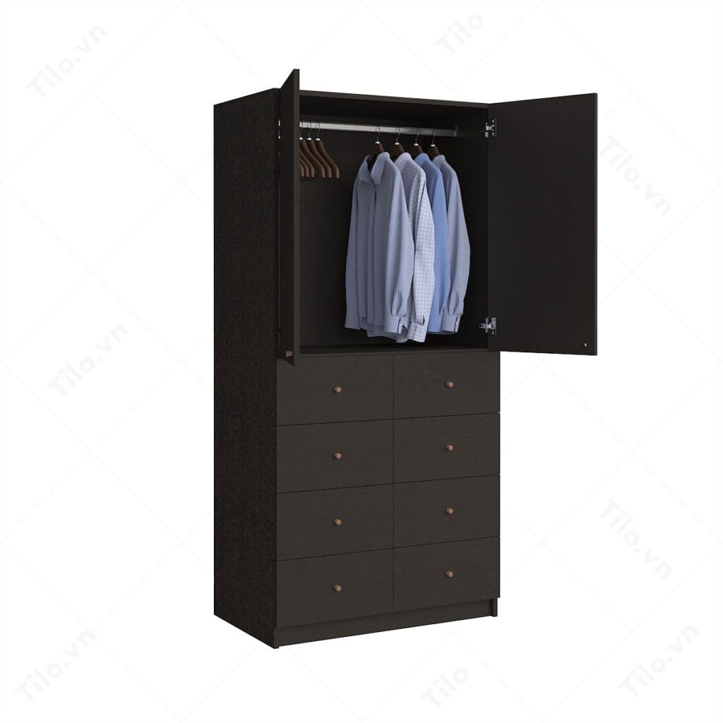 Nên mua tủ quần áo 2 cánh hay tủ quần áo 3 cánh tại Tilo ? 4 Tủ quần áo 2 cánh Tilo