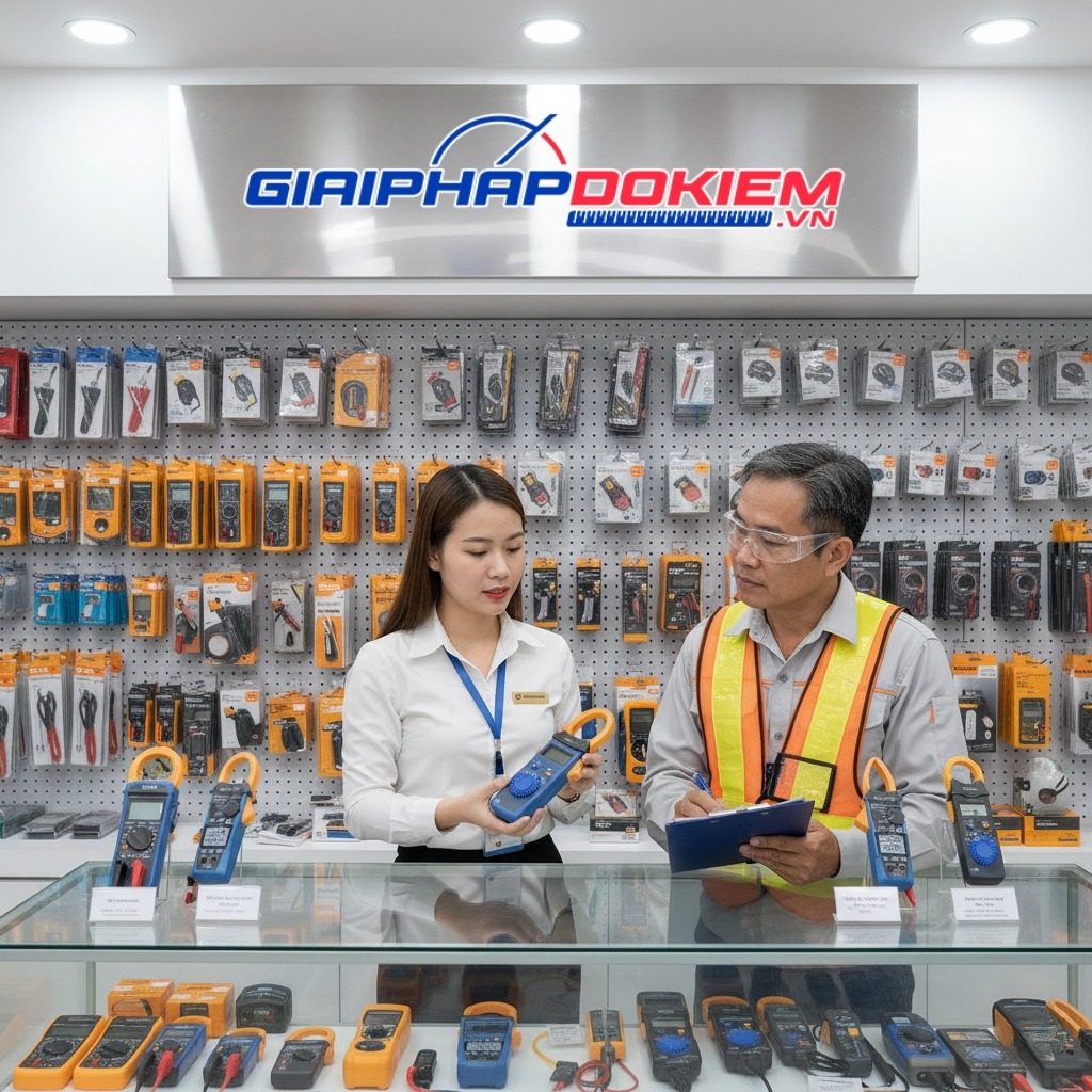 Nên Mua Ampe Kìm Ở Đâu Hàng Chính Hãng, Giá Rẻ Uy Tín Nhất 6 Nhân viên tư vấn hỗ trợ khách hàng lựa chọn sản phẩm ampe kìm phù hợp