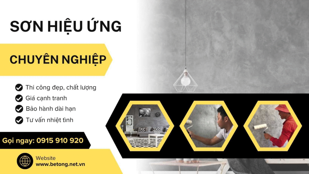 Thi công sơn hiệu ứng