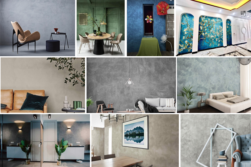 Sơn giả bê tông trang trí cho tường nội thất và ngoại thất.